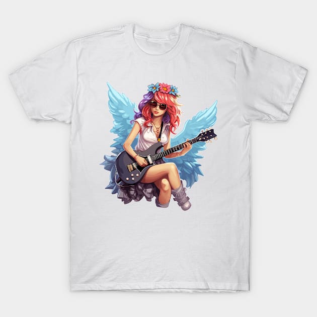 Fairy Guitarist Singer Artist musician T-Shirt by Scrapitsideways